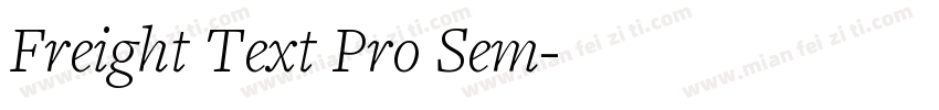 Freight Text Pro Sem字体转换